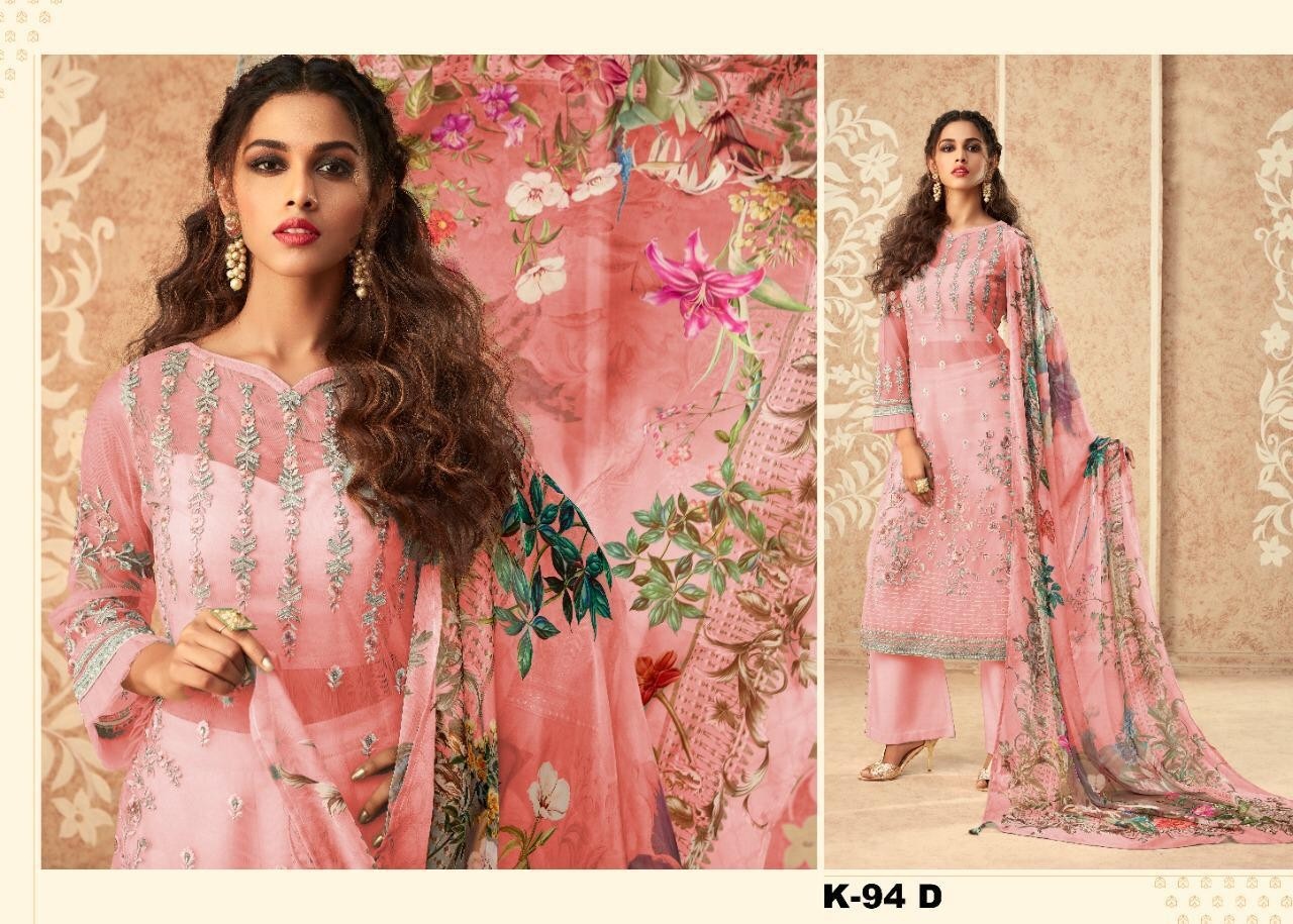 KILRUBA K-94 D PAKISTANI SUITS WHOLESALE MANUFACTURE IN INDIA