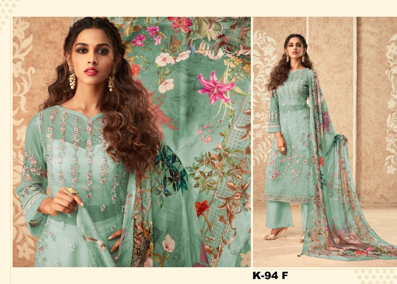 KILRUBA K-94 F PAKISTANI SUITS WHOLESALE MANUFACTURE IN INDIA
