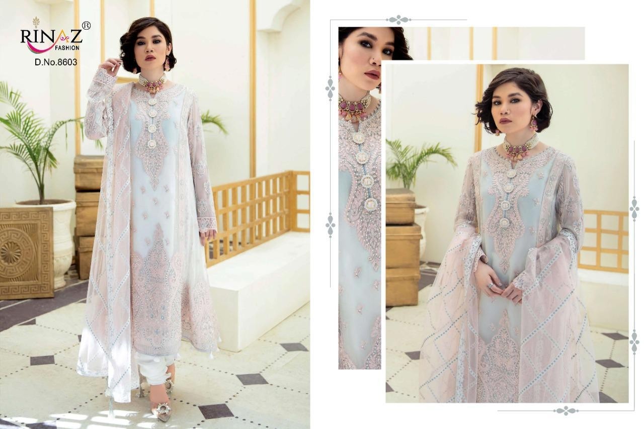 RINAZ FASHION IMROZIA VOL-4 8603 PAKISTANI SUITS SUPPLIER STANDARD COLLECTION