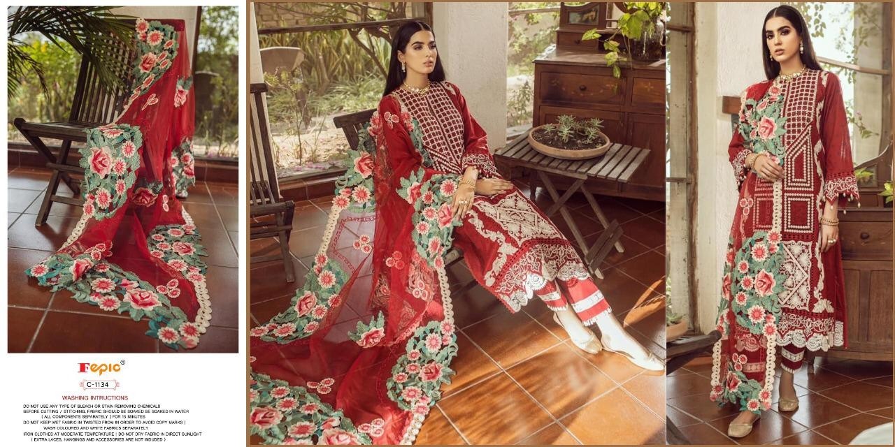 FEPIC ROSEMEEN FLOWERPOT C-1134 WHOLESALE SUIT KAMEEZ