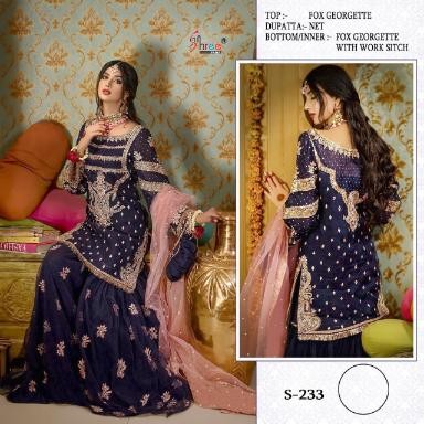 SHREE FAB S-233 BEST WHOLESALE PRICE PAKISTANI SUITS