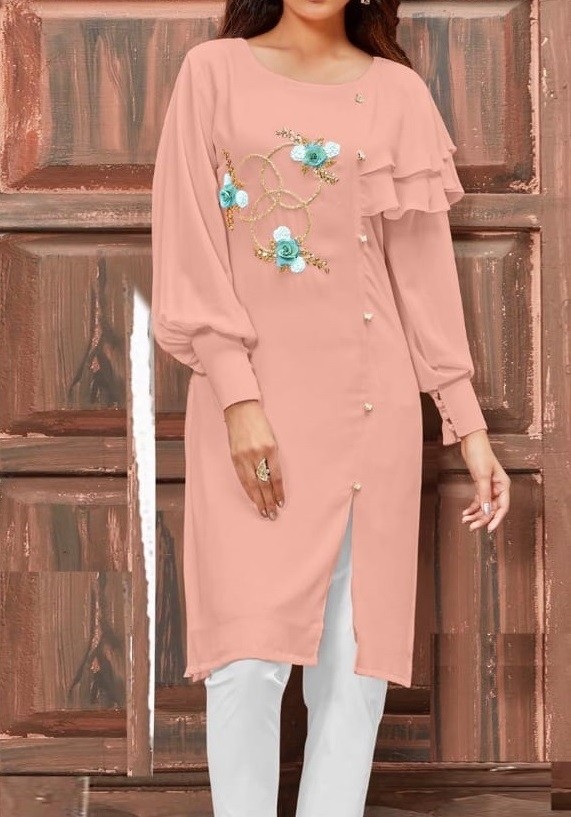 NISHBAT STUDIO LUXURY PRET COLLECTION COLOURS-3 LATEST KURTIS AVAILABALE 