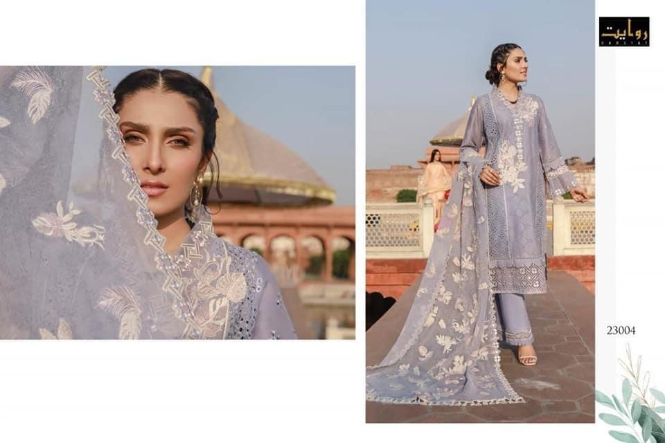 RAWAYAT 23004 TISSUE SILK DIGITALE PAKISTANI SUITS COMPANY PRICE