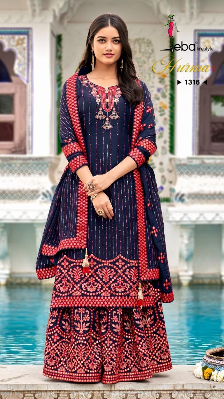 EBA LIFESTYLE HURMA-35 1316 PAKISTANI SUITS BEST SUIT DEALER
