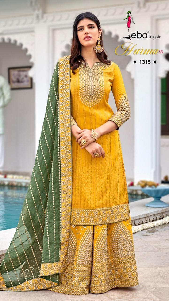 EBA LIFESTYLE HURMA-35 1315 PAKISTANI SUITS ONLINE DEALER