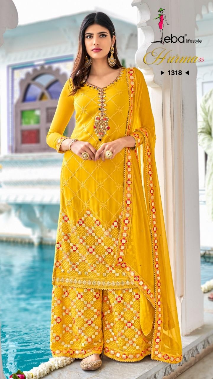 EBA LIFESTYLE HURMA-35 1318 PAKISTANI SUITS PALLAZO