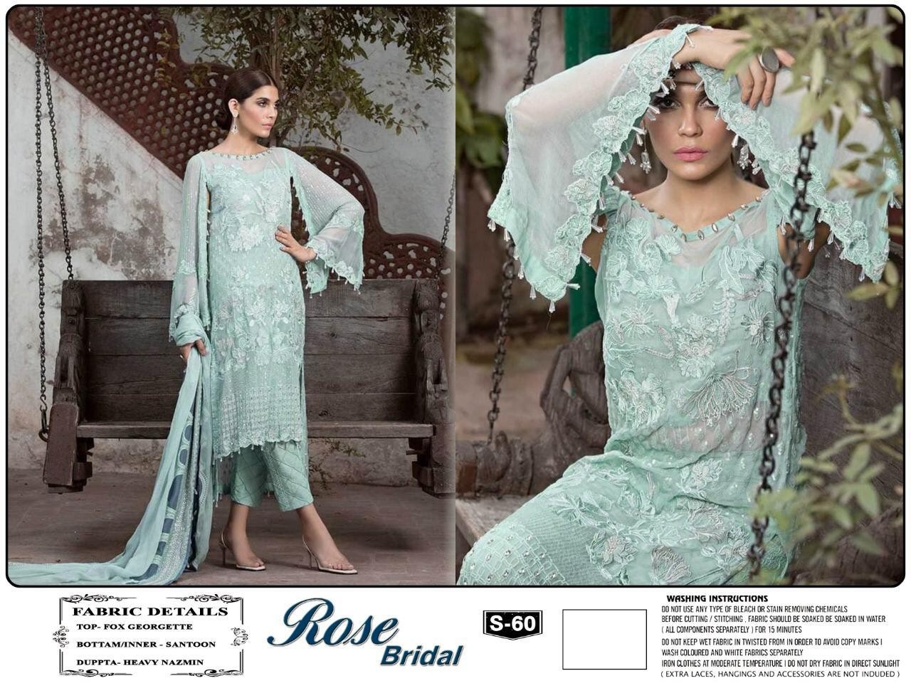 SHANAYA ROSE BRIDAL S-60 PAKISTANI COLLECTTION SALWAAR KAMEEZ