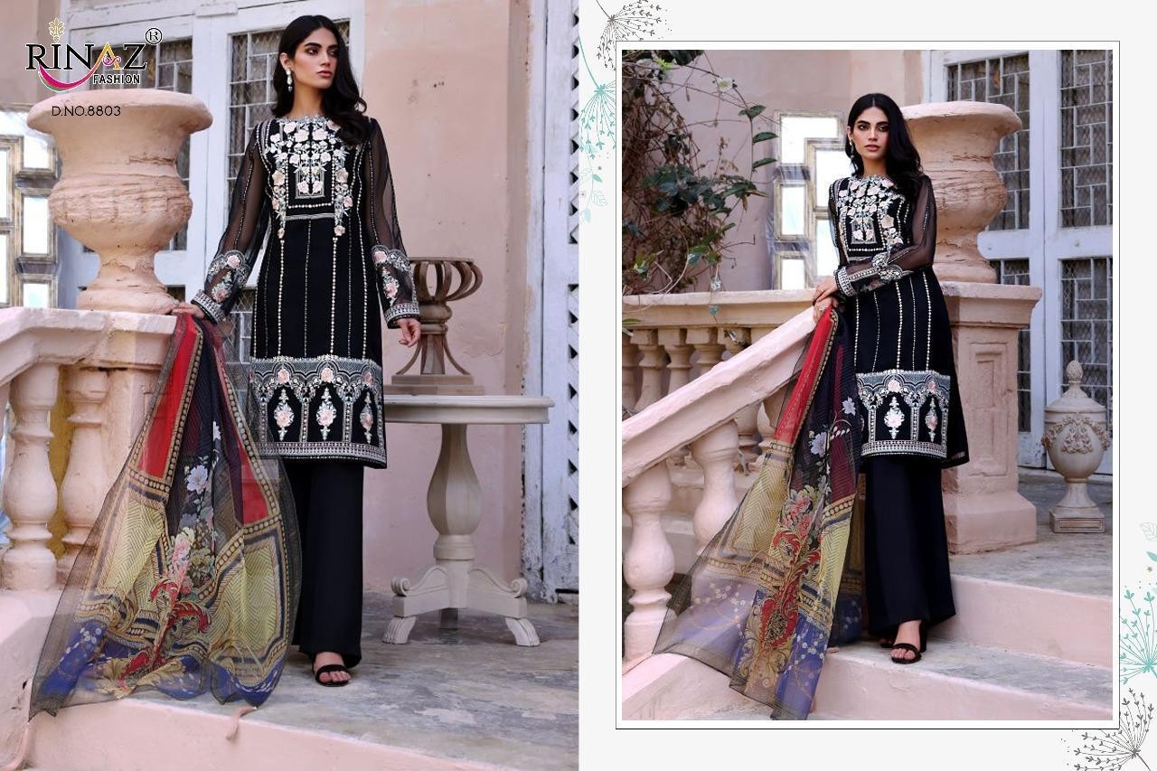 RINAZ FASHION BLACK COIN 8803 PAKISTANI SUITS DEALER