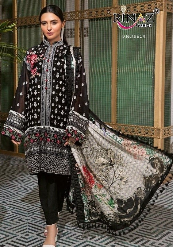 RINAZ FASHION BLACK COIN 8804 PAKISTANI SUITS DEALER