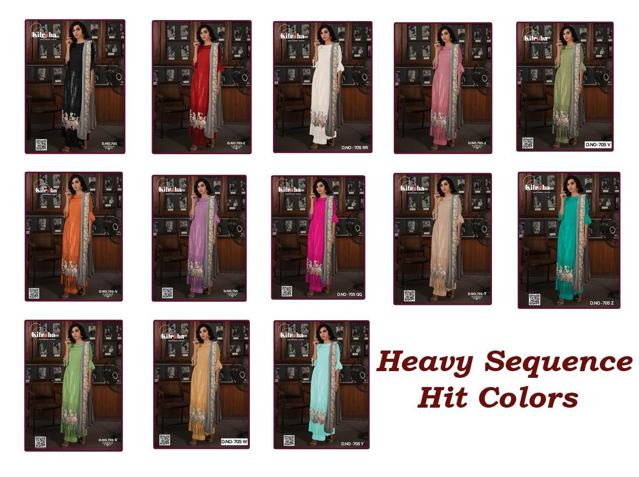 KILRUBA 705-Y PAKISTANI SUITS ONLINE AVAILABALE