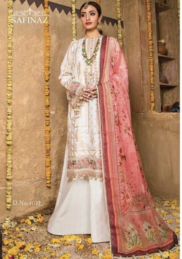 SAFINAZ MUZLIN LAWN COLLECTION 21 1017 SALWAAR KAMEEZ