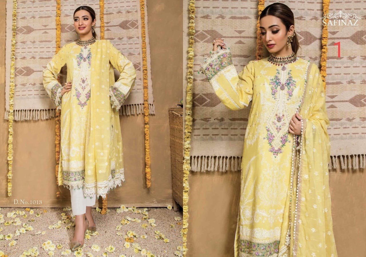 SAFINAZ MUZLIN LAWN COLLECTION 21 1013 SALWAAR KAMEEZ