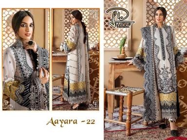 LAAIBAH DESIGNER AAYARA-22 PAKISTANI SUITS SALES WHOLESALE PRICE