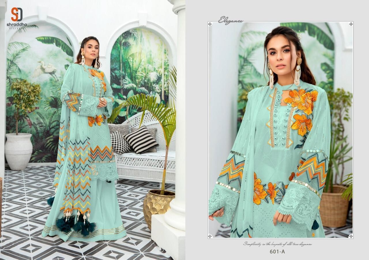 SHRADDHA DESIGNER CHARIZMA 601-A PAKISTANI CATLOGE