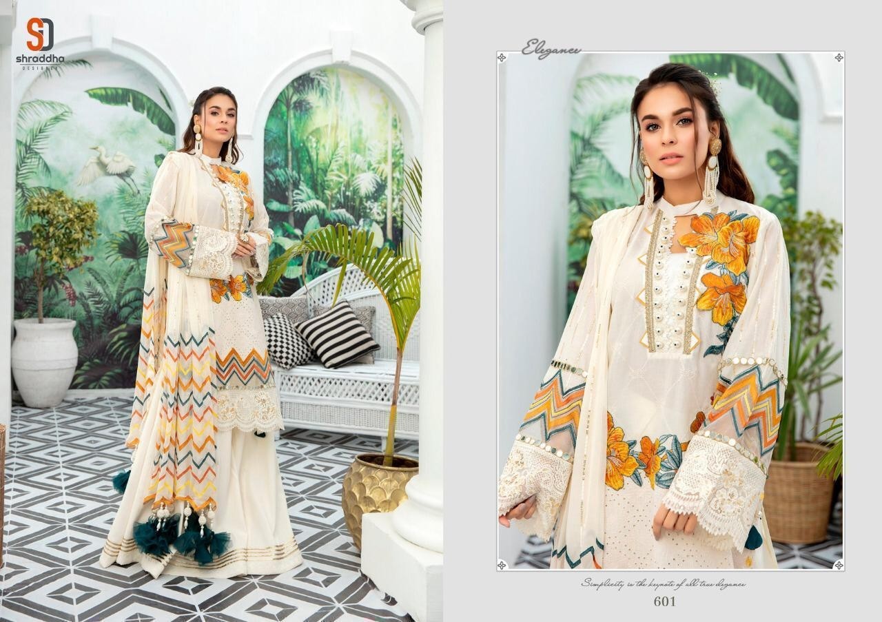 SHRADDHA DESIGNER CHARIZMA 601 PAKISTANI CATLOGE