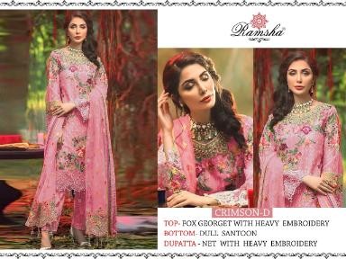RAMSHA CRIMSON-D NX PAKISTANI SUITS WHOLESALE SUPPLIER