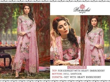 RAMSHA CRIMSON-B NX PAKISTANI SUITS WHOLESALE SUPPLIER