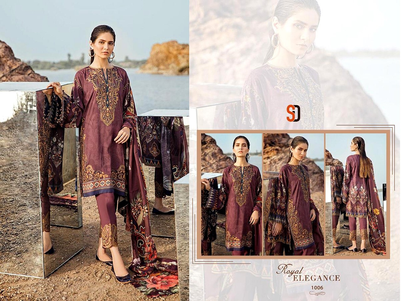 SHRADDHA DESIGNER ROYAL ELEGANCE 1006 PAKISTANI SUITS SUPPLIER
