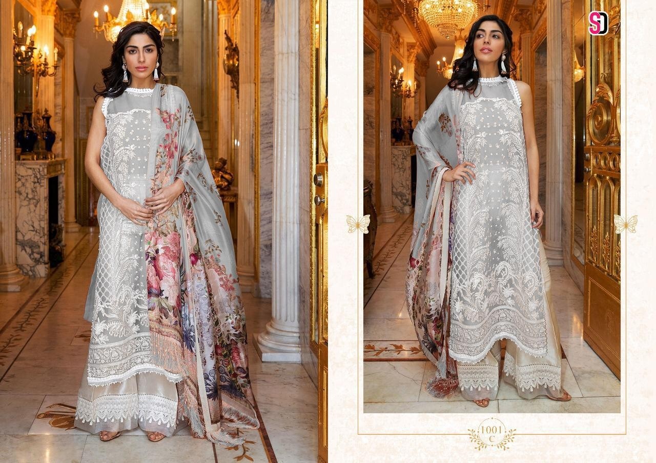 SHRADDHA DESIGNER 1001 C LATEST PAKISTANI SUITS