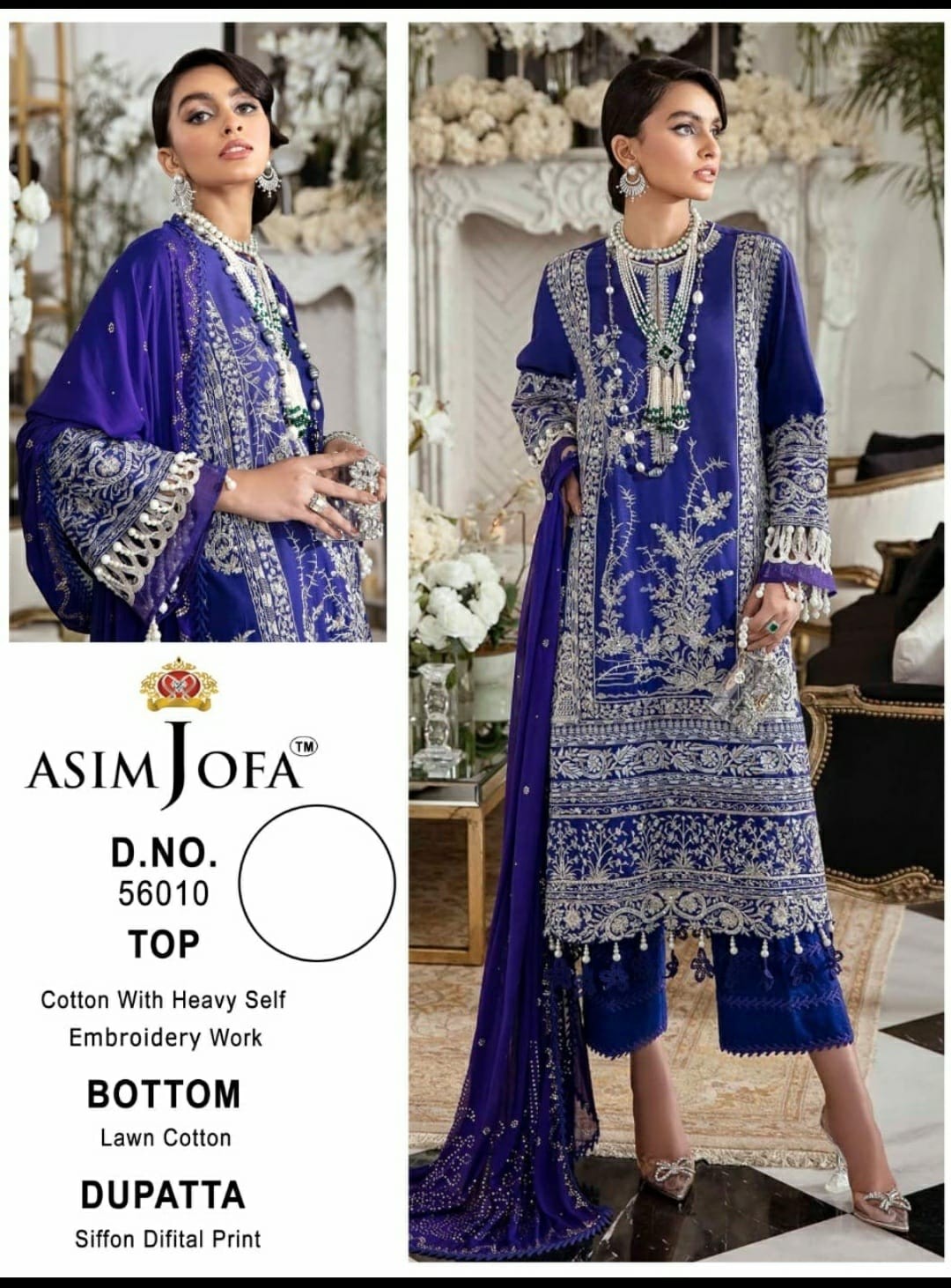 ASIM JOFA 56010 PURE HEAVY QUALITY PAKISTANI SUITS