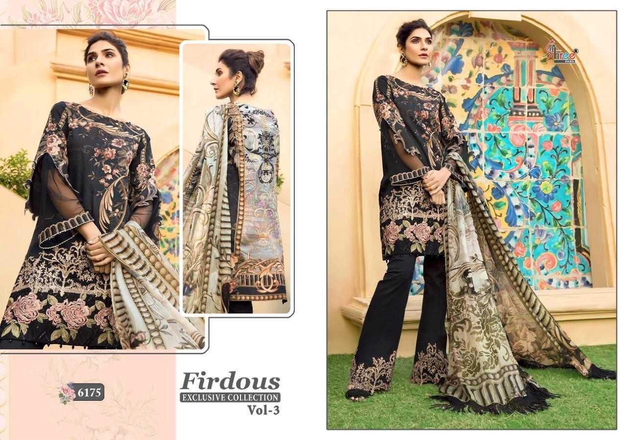 SHREE FABS 6175 FIRDOUS EXCLUSIVE COLLECTION VOL-13 PAKISTANI SUITS WHOLESALE