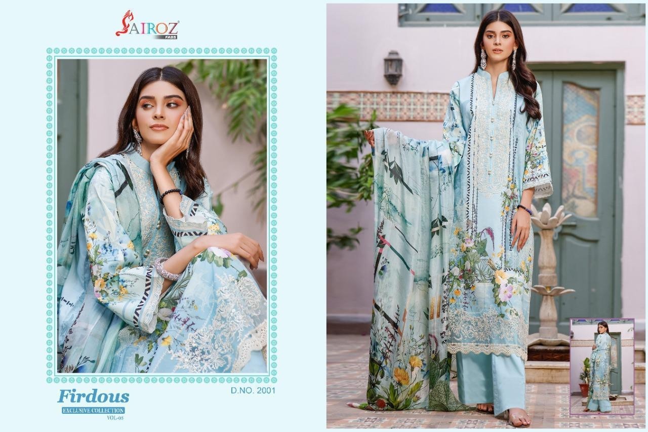 SAIROZ FABS FIRDOUS EXCLUSIVE COLLECTION VOL-3 2001 KARACHI SUITS IN SURAT