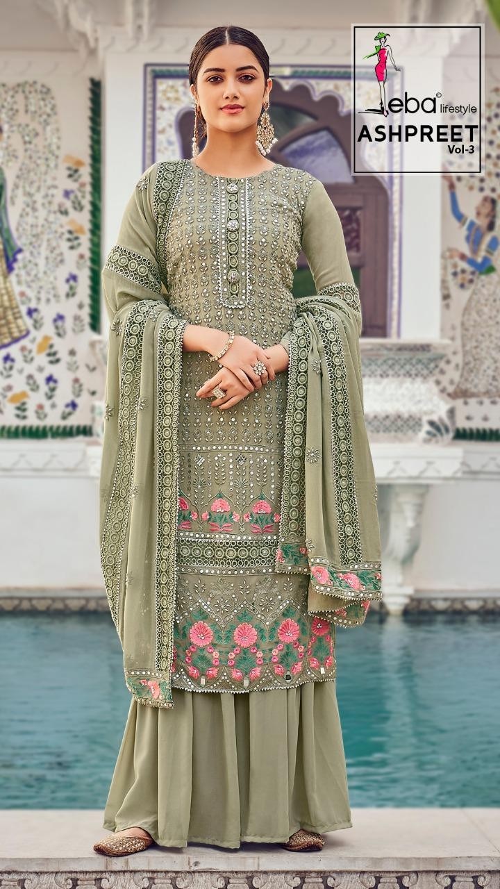 EBA LIFESTYLE ASHPREET VOL-3 1275 ONLINE SALWAAR KAMEEZ AVAILABALE
