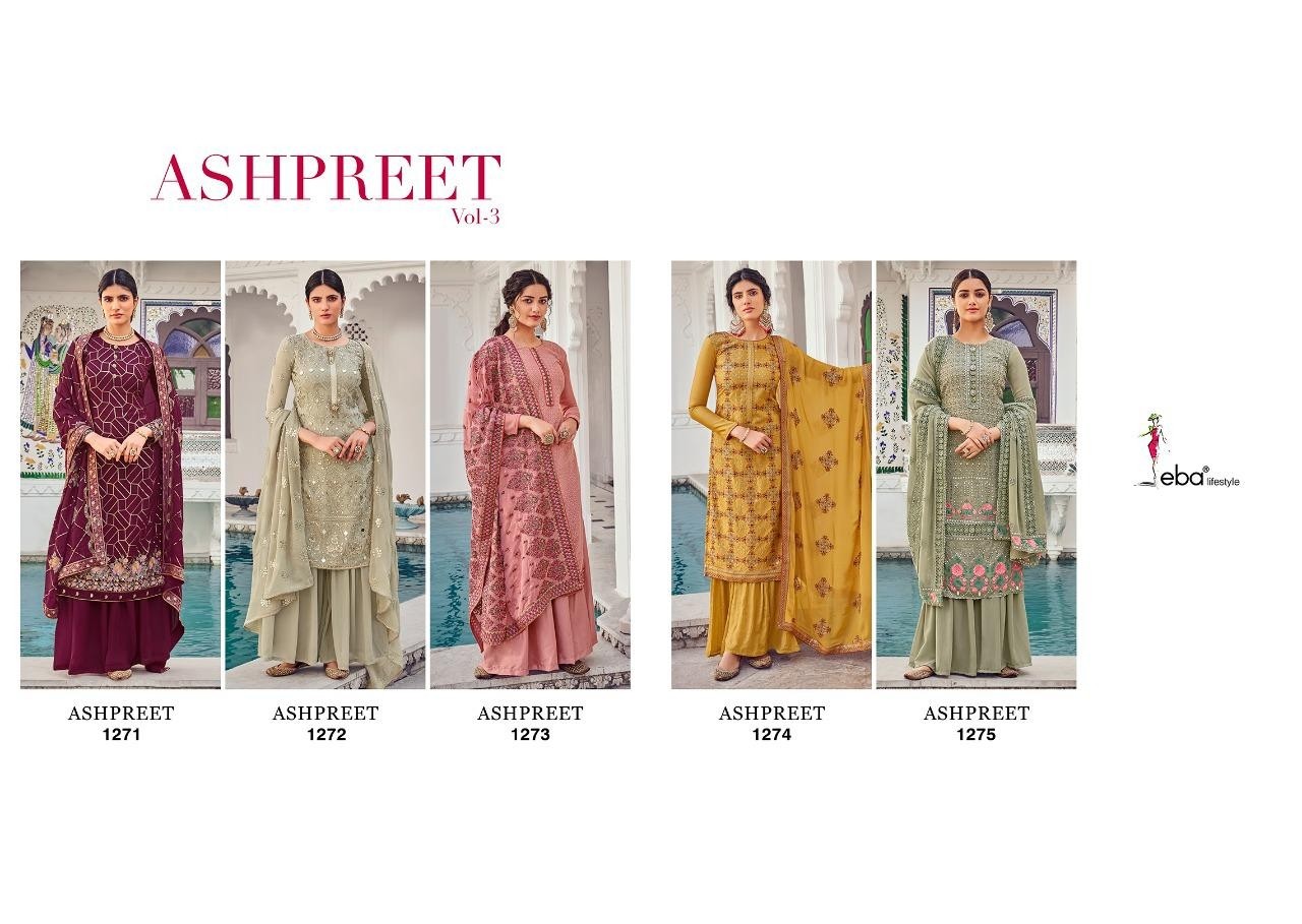 EBA LIFESTYLE ASHPREET VOL-3 1271 ONLINE SALWAAR KAMEEZ AVAILABALE