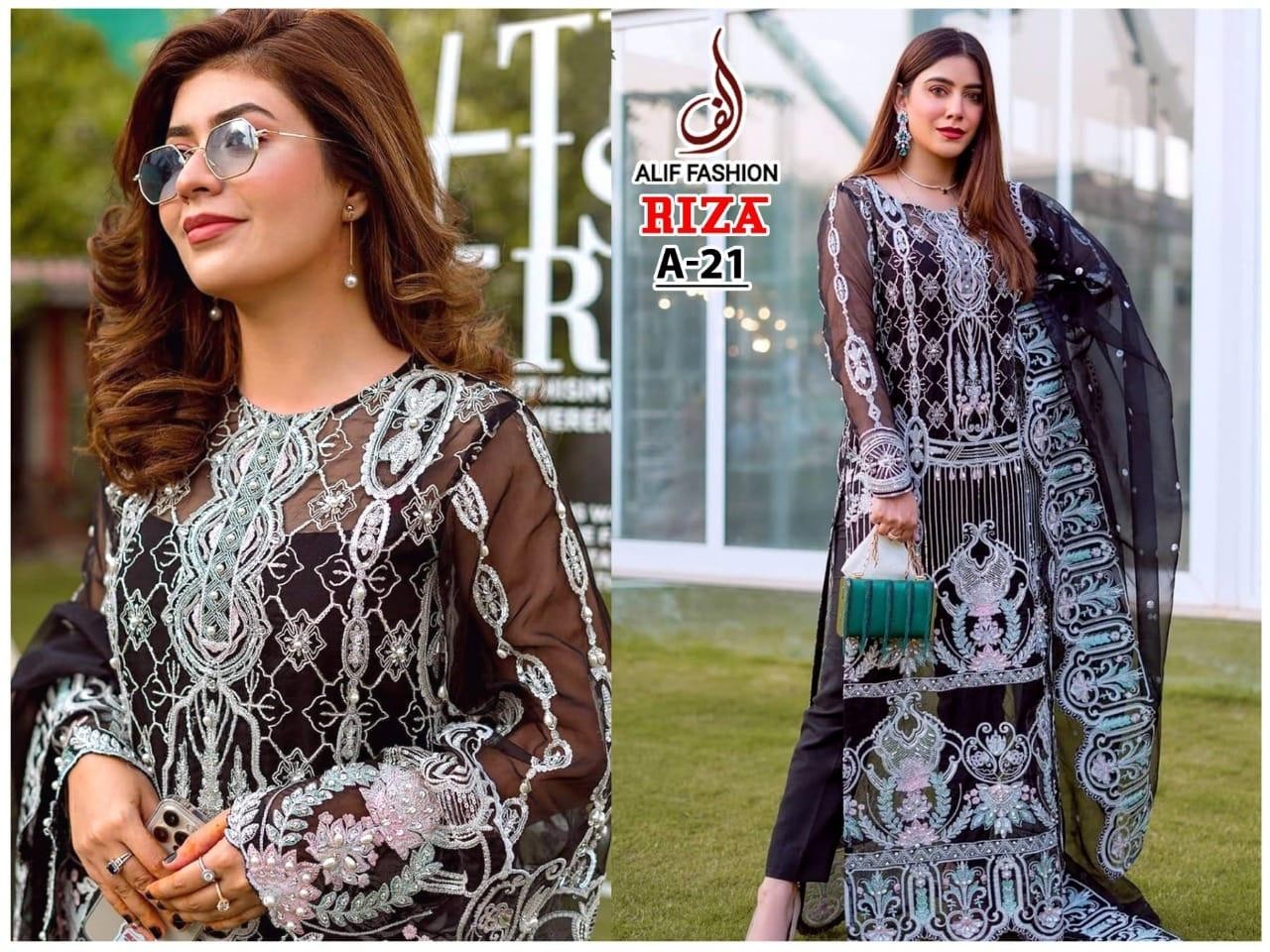 ALIF FASHION RIZA A-21 WHOLESALER SALWAAR KAMEEZ DEALER