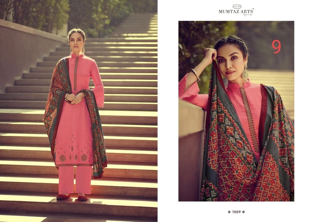 MUMTAZ ARTS IKKAT PATOLA 7009 KARACHI SUITS IN SINGALE AVAILABALE