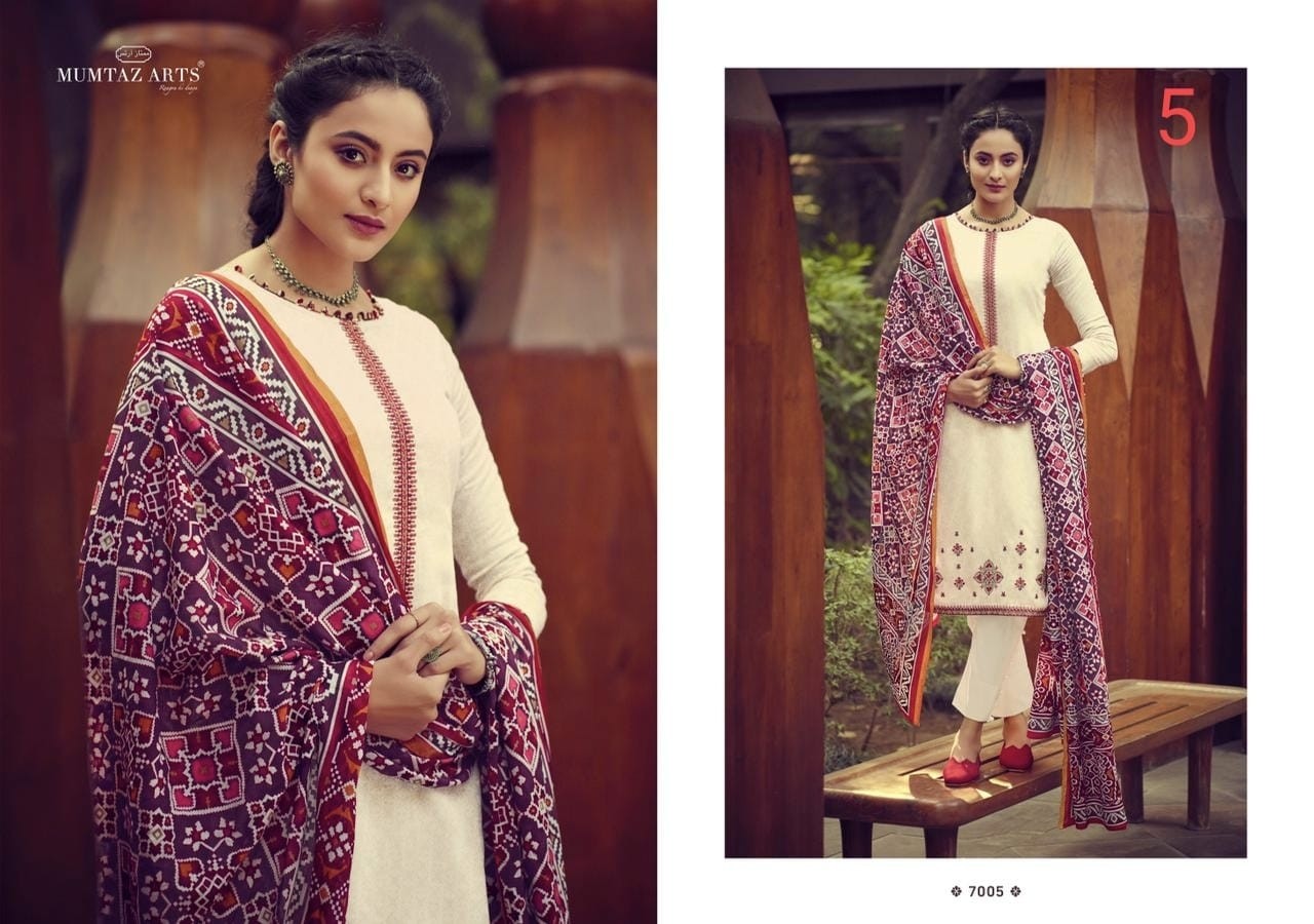 MUMTAZ ARTS IKKAT PATOLA 7005 KARACHI SUITS IN SINGALE AVAILABALE