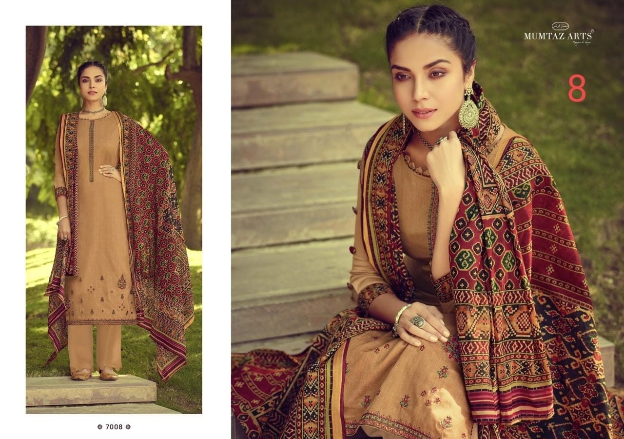 MUMTAZ ARTS IKKAT PATOLA 7008 KARACHI SUITS IN SINGALE AVAILABALE