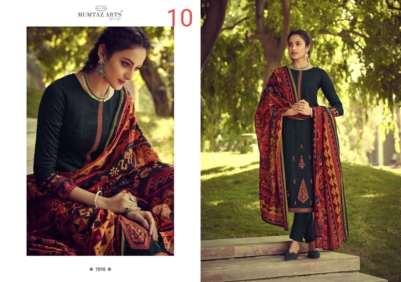 MUMTAZ ARTS IKKAT PATOLA 7010 KARACHI SUITS IN SINGALE AVAILABALE
