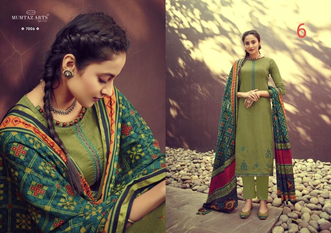 MUMTAZ ARTS IKKAT PATOLA 7006 KARACHI SUITS IN SINGALE AVAILABALE