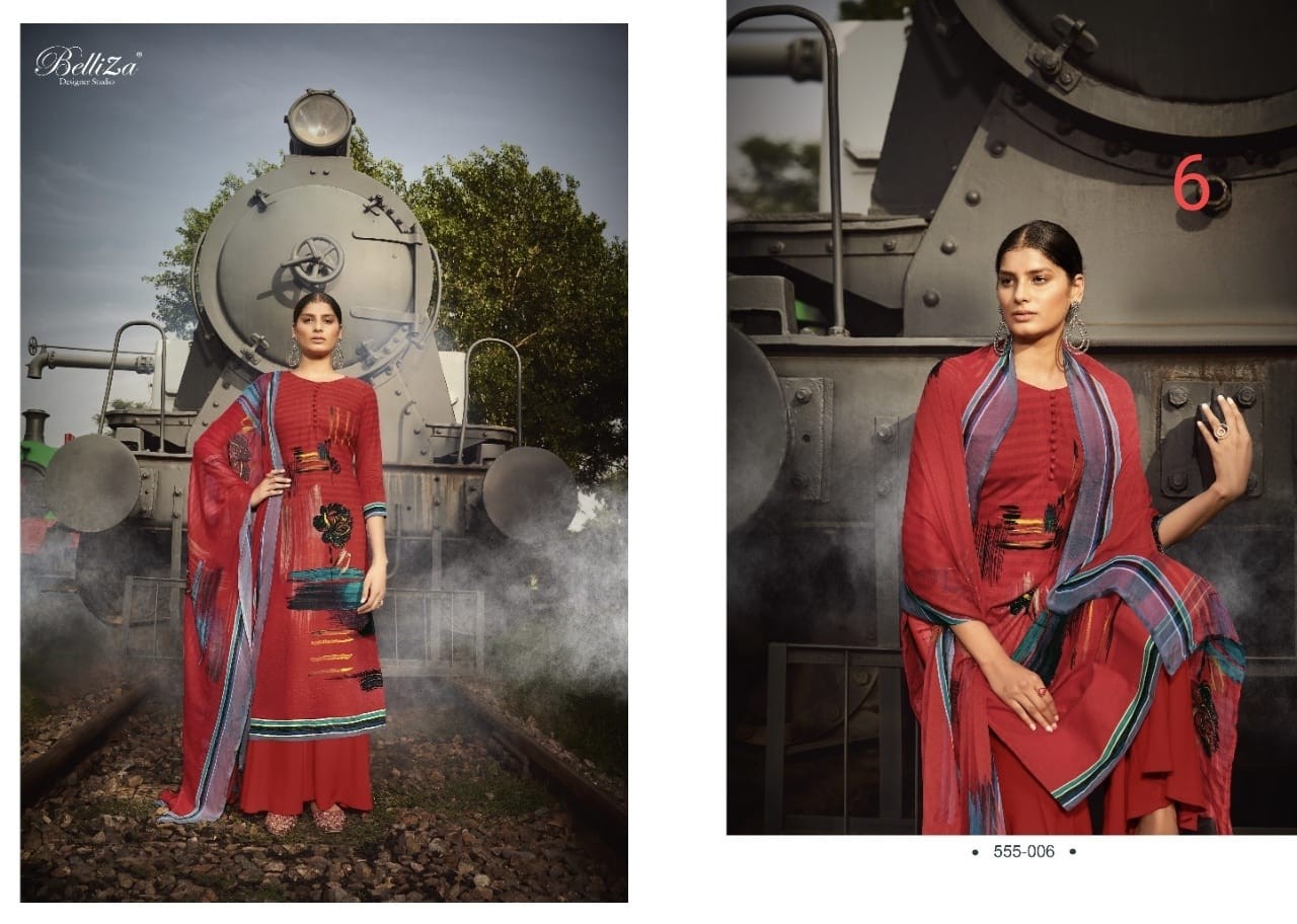 BELLIZA DESIGNER STUDIO VIBES RAYON COLLECTION 555-006 SALWAAR KAMEEZ