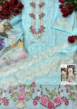 AL AMRA ZF ANAYA LAWN-11 CHIKKANKARI COLLECTTION SALWAR KAMEEZ WHOLESALE