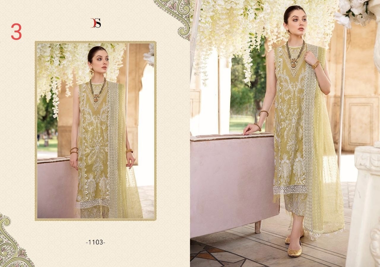 DEEPSY SUITS ITTEHAD EMBROIDERED COLLECTION-1103 PAKISTANI SUITS IN SURAT