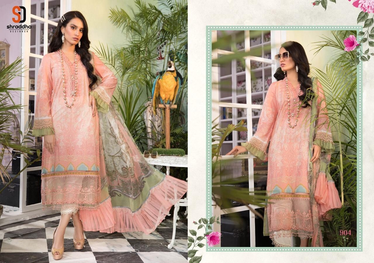 SHRADDHA DESIGNER M-PRINT VOL-9 904 WHOLESALE SALWAAR KAMEEZ