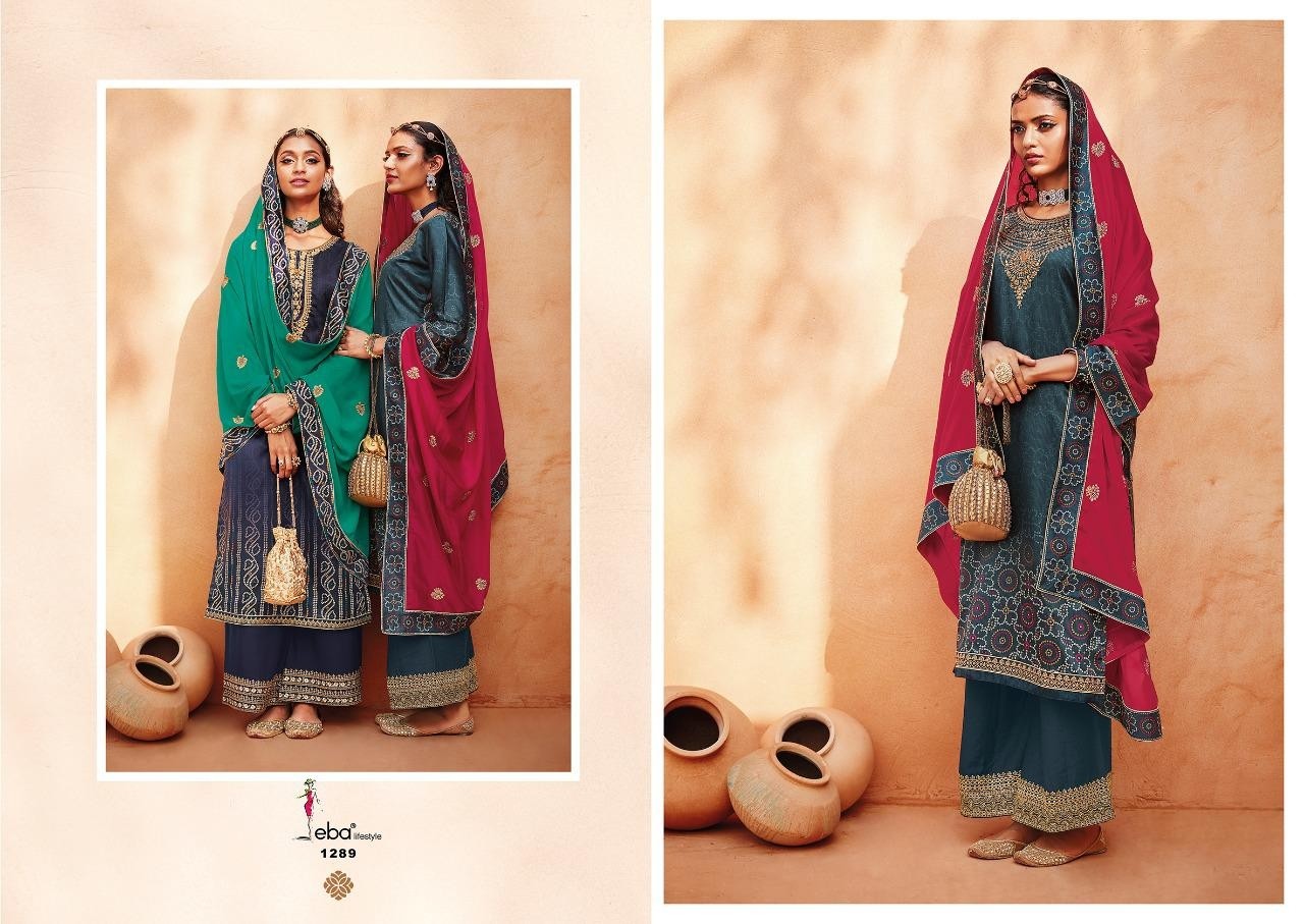 EBA LIFESTYLE RANG BANDHEJ VOL-2 1289 HEAVY SATIN LATEST SALWAAR KAMEEZ