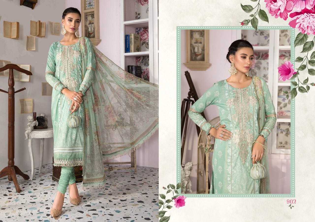 SHRADDHA DESIGNER M-PRINT VOL-9 902 WHOLESALE SALWAAR KAMEEZ