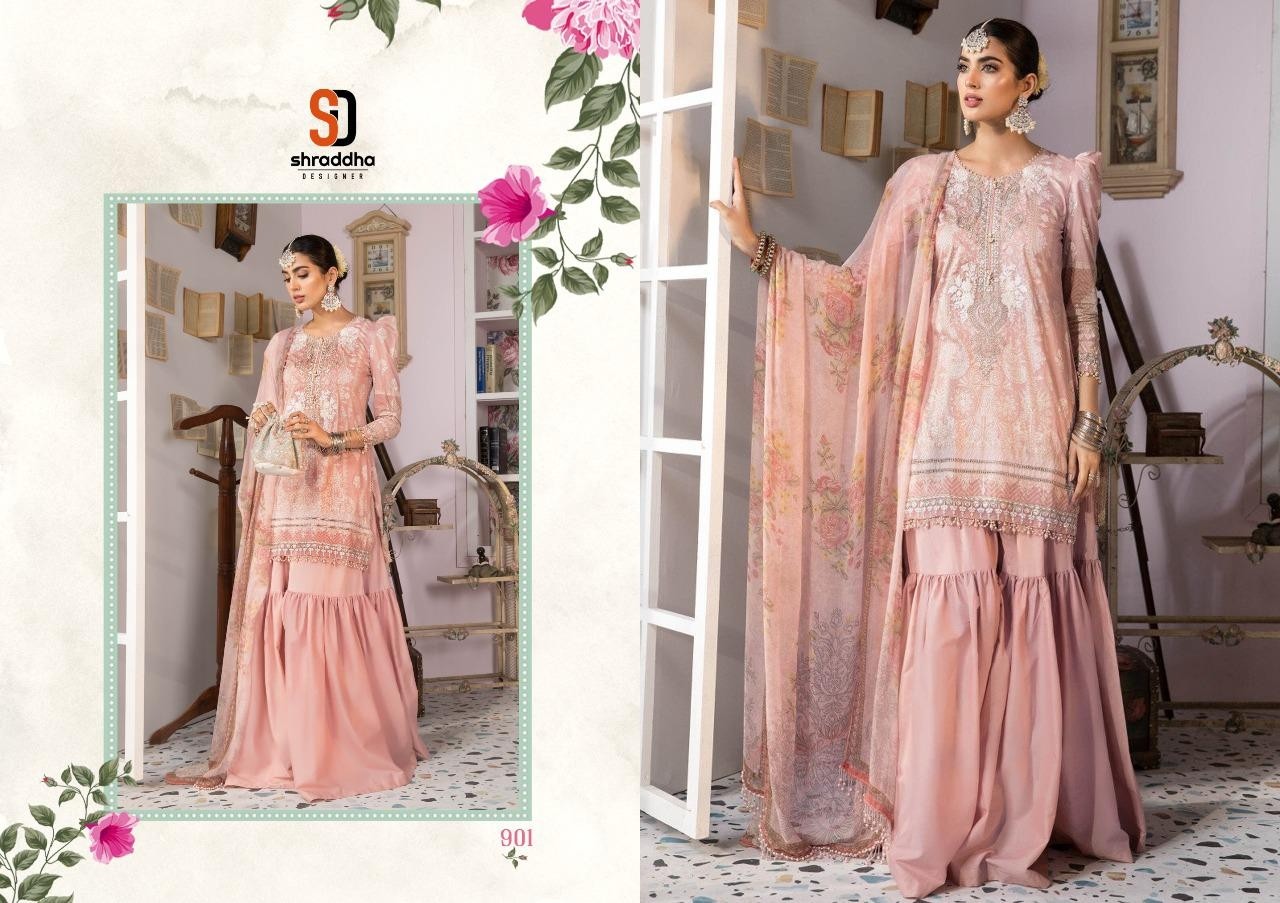SHRADDHA DESIGNER M-PRINT VOL-9 901 WHOLESALE SALWAAR KAMEEZ 