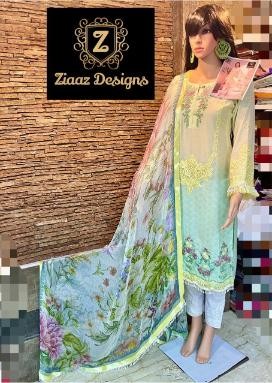 ZIAAZ DESIGNS MARIYA B LAWN D NO.7779 PAKISTANI SUITS BEST WHOLESALE PRICE SINGAL PIECE AVAILEBAL