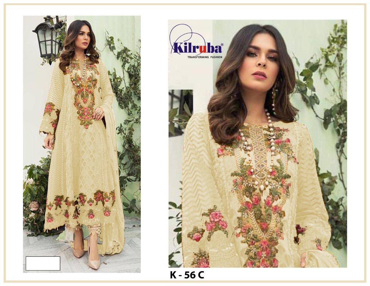 KILRUBA K-56 C PAKISTANI SUITS MANUFACTURE ONLINE