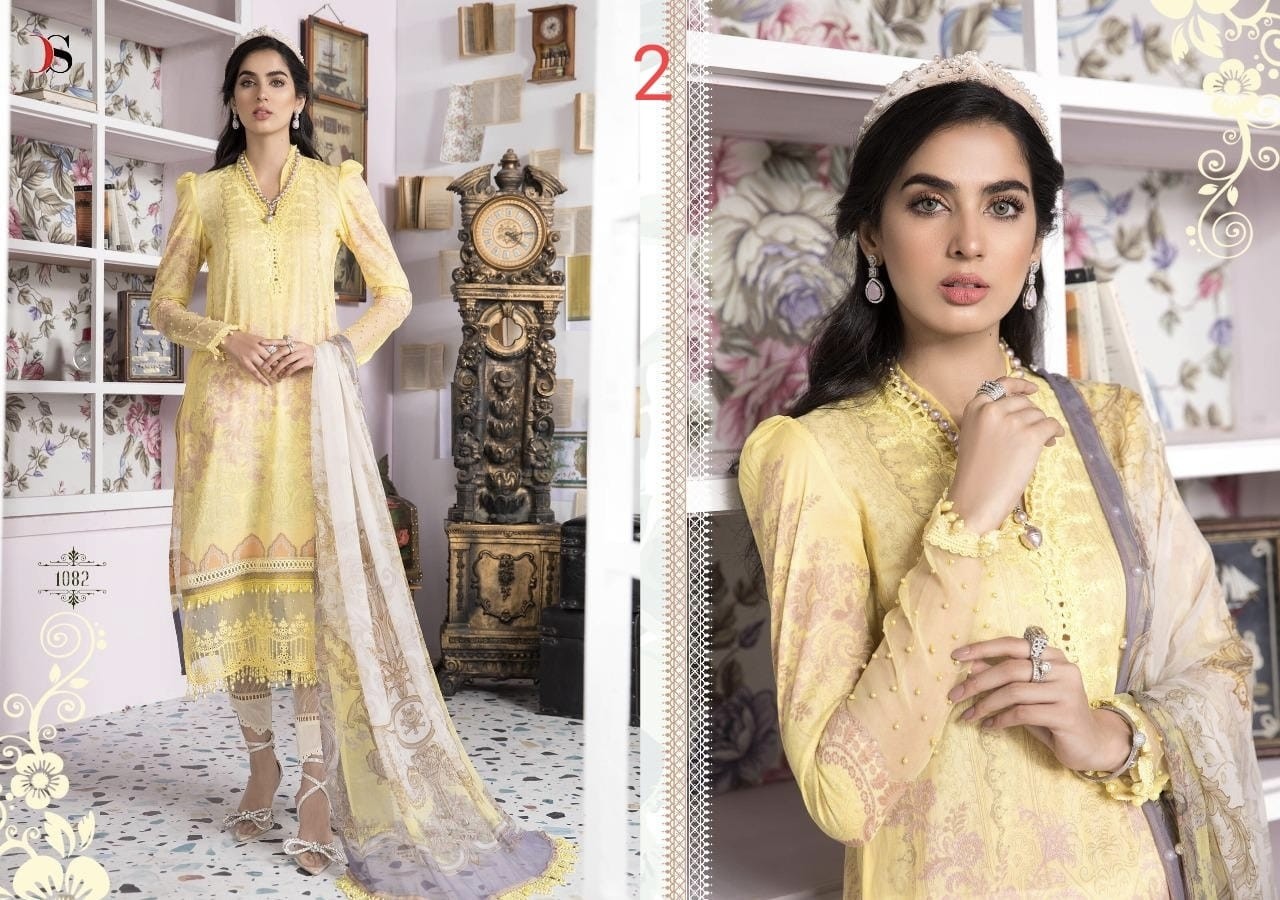 DEEPSY SUITS MARIYA B M-PRINT 1082 PAKISTANI SUITS BEST PRICE DEALER