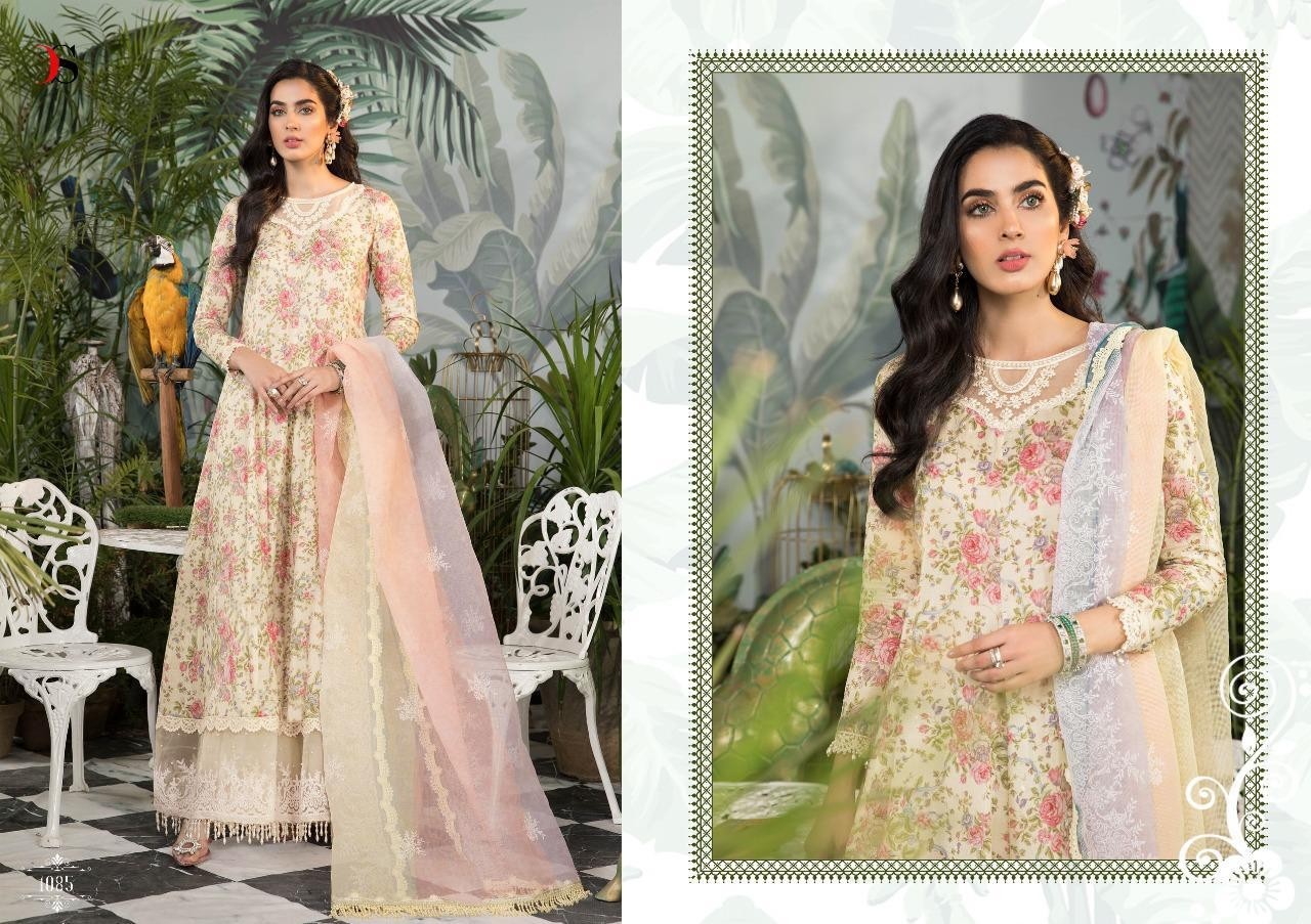 DEEPSY SUITS MARIYA B M-PRINT 1085 PAKISTANI SUITS BEST PRICE DEALER
