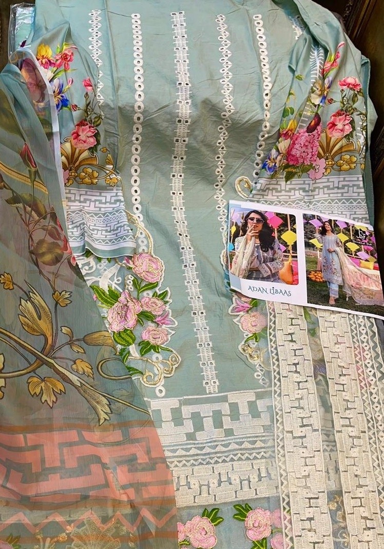 TAWAKKAL FAB ADAN LIBAAS PAKISTANI SUITS CHIFFON DUPATTA