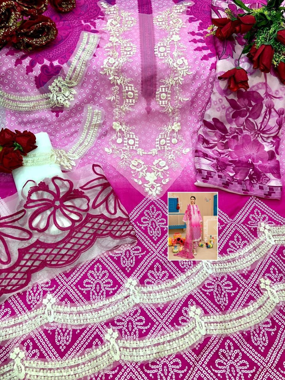 SHREE FABS CHARIZMA SIGNATURE CHUNRI COLLECTION 1842TO1849 COTTON SUITS FULLSET