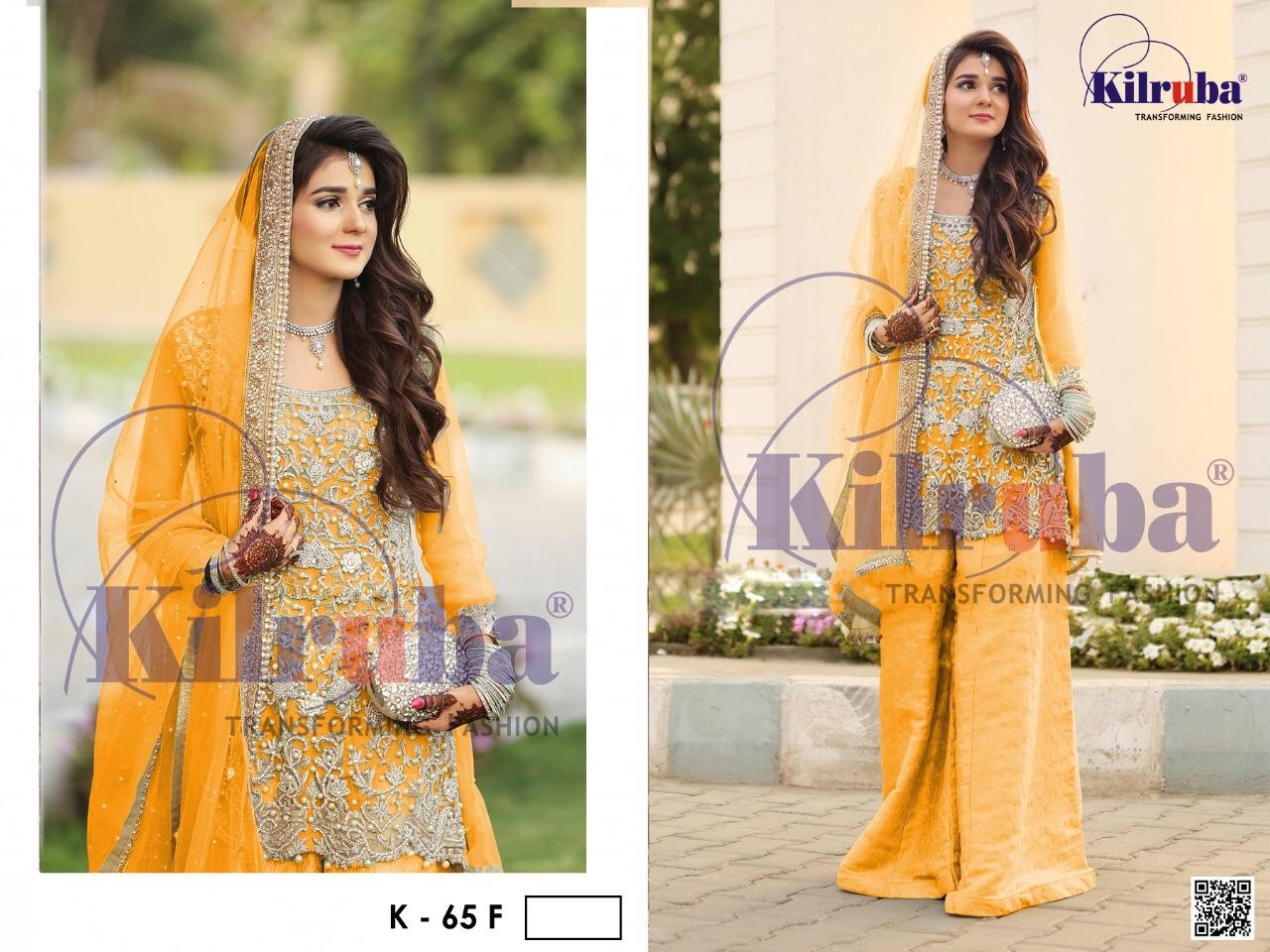 KILRUBA D.NO.K-65 BEST PAKISTANI SALWAR KAMEZ AVAILABALE SINGALE