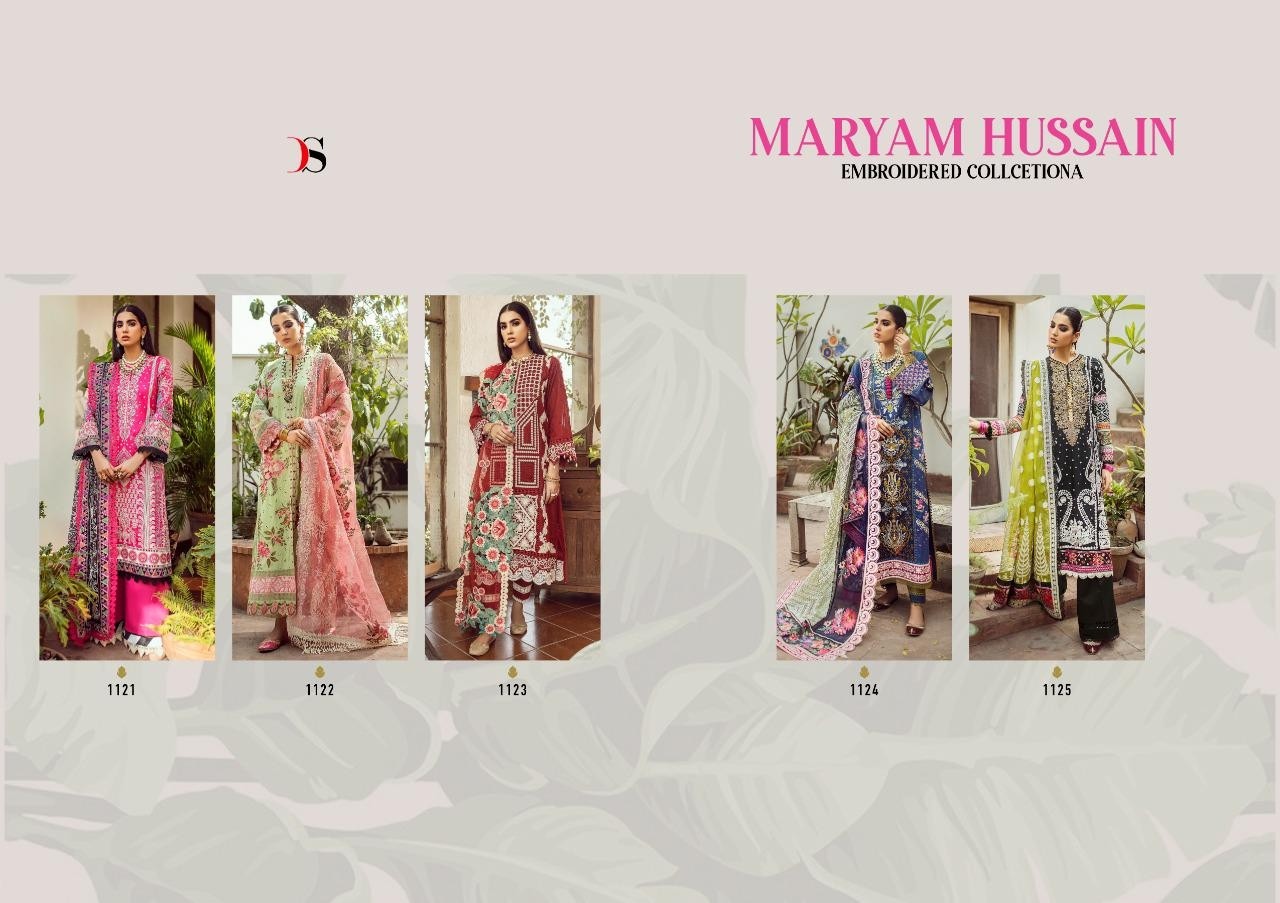 DEEPSY SUITS MARYAM HUSSAIN EMBROIDERED COLLECTION 1125 PAKISTANI SUITS SUPPLIER SINGALE