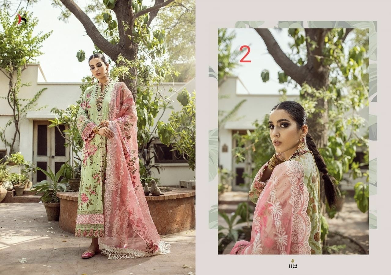 DEEPSY SUITS MARYAM HUSSAIN EMBROIDERED COLLECTION 1122 PAKISTANI SUITS SUPPLIER SINGALE